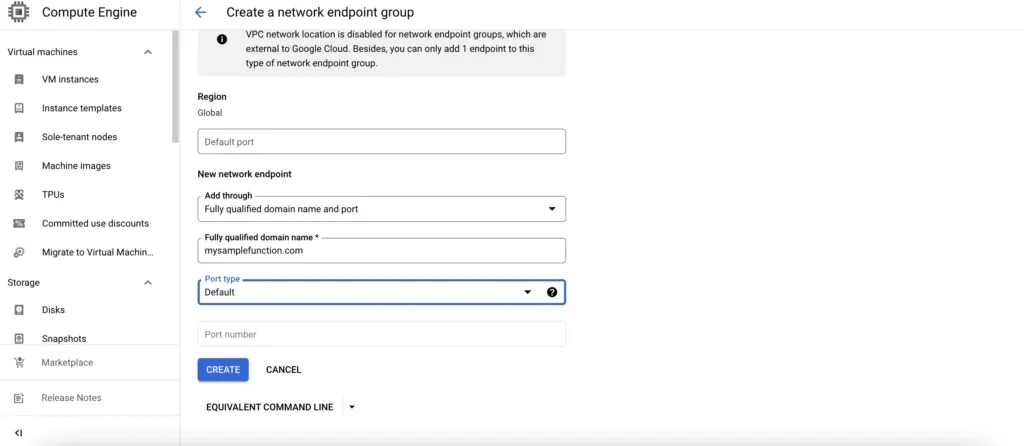 Creating CNAME for Google Cloud Run Service Functions