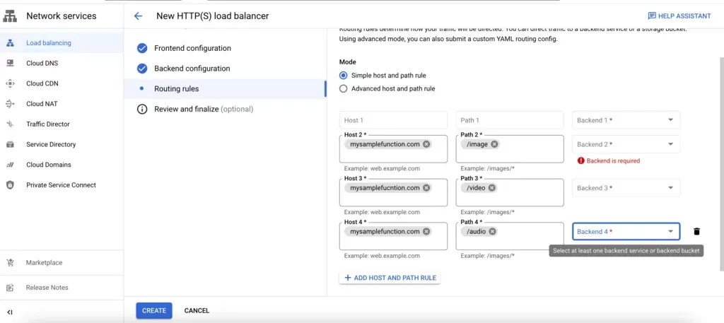 Creating CNAME for Google Cloud Run Service Functions